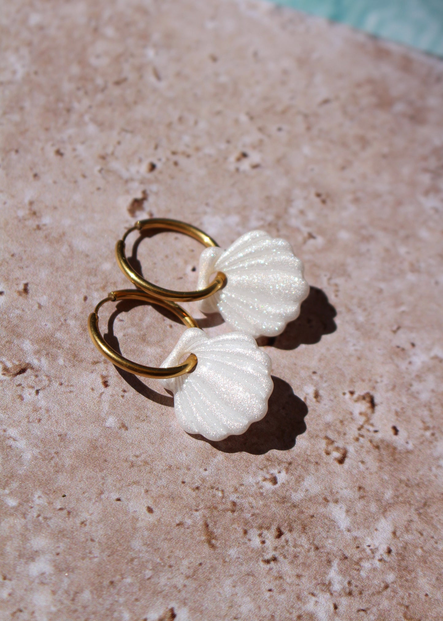 Pampilles SHELL blanc nacré