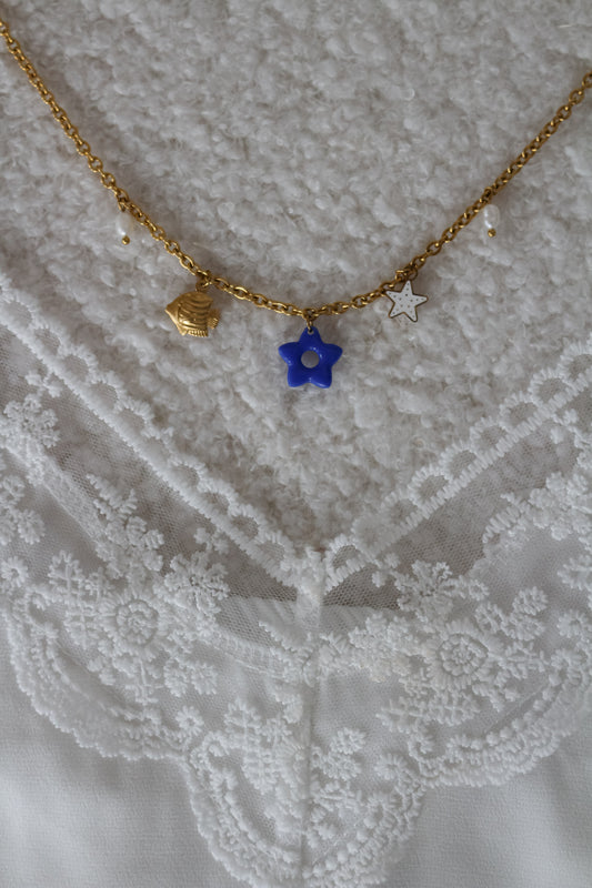 Collier POLYNÉSIE bleu roi