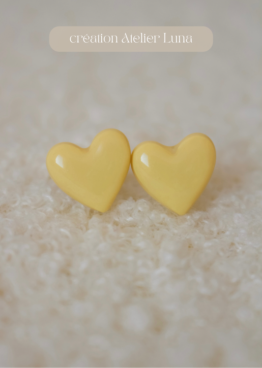 Boucles d'oreilles puces AMOUR