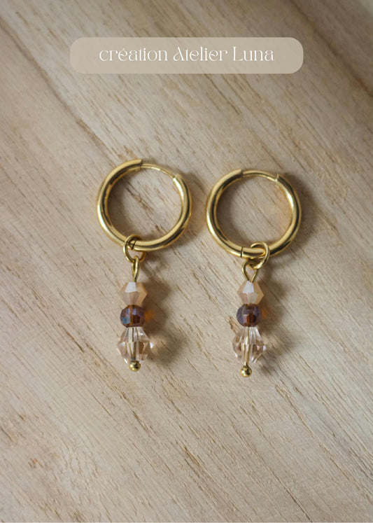 Boucles d'oreilles AMBRE