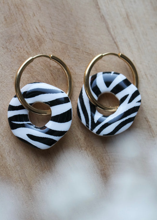 Pampilles rond irrégulier zébrer