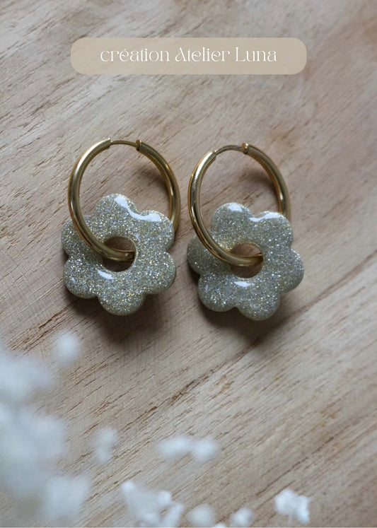 Pampilles ANÉMONE - gold glitter