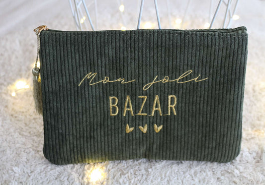 Pochette "Mon joli bazar" avec coeurs
